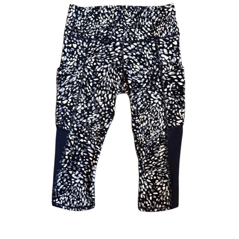 Women's Black and White Patterned Pants